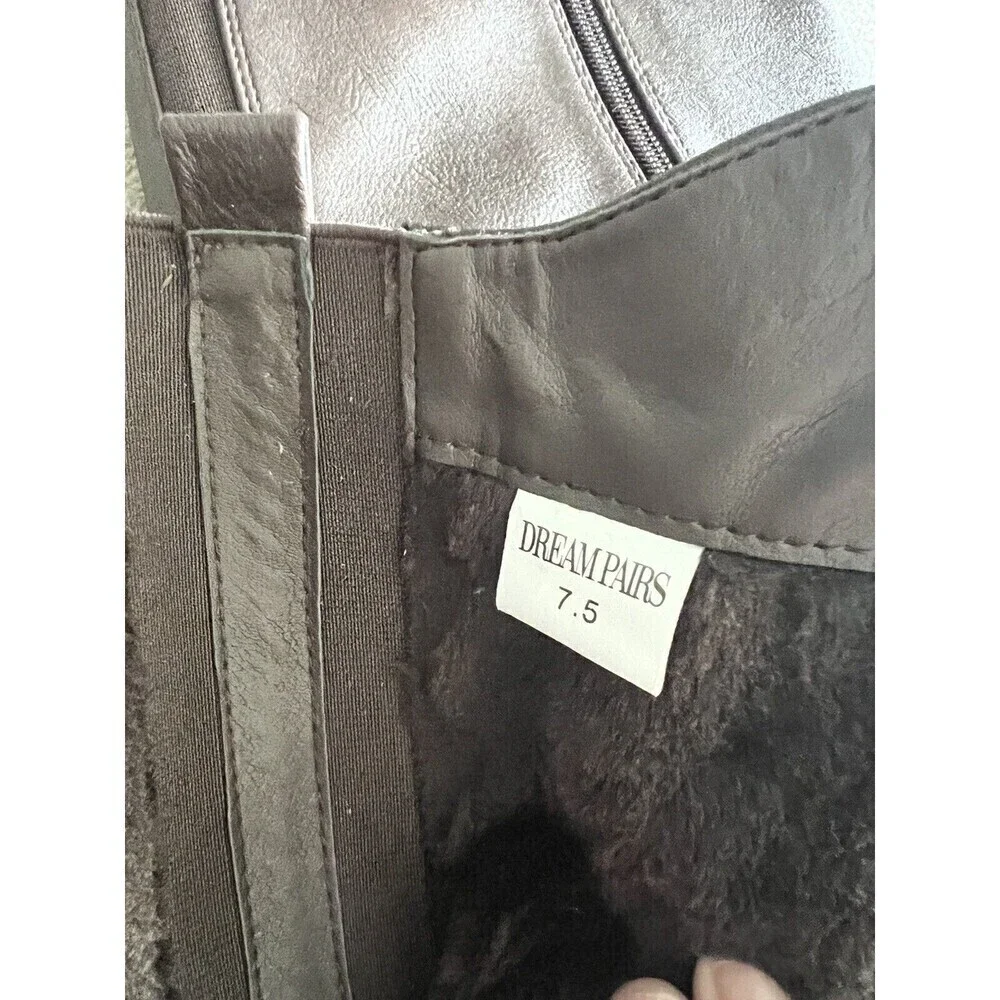 DREAM PAIRS Women's Knee High Winter Boots Fux Fur Lined Size 7.5